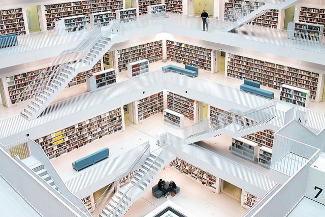 Boekenstad in Stuttgart, Duitsland