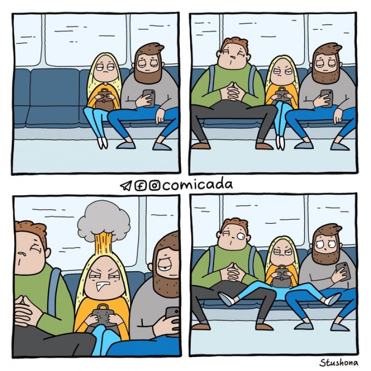Es passiert jedes Mal in der U Bahn.