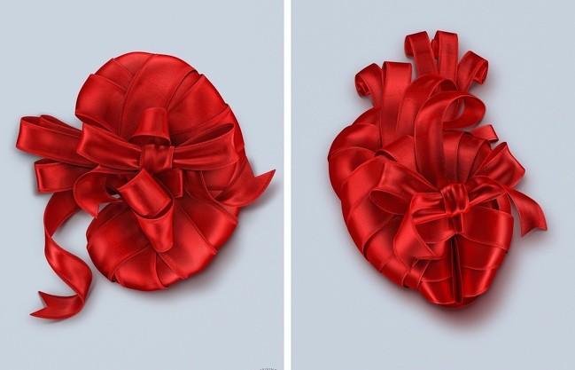 "Life is a gift" --- An advertising campaign for organ donation.