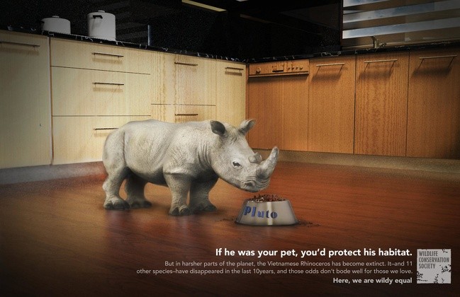"Si fuese estado tu animal domestico, habrias protegido su habitat".