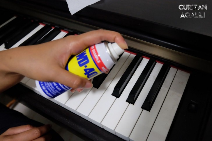 1. Clean piano keys