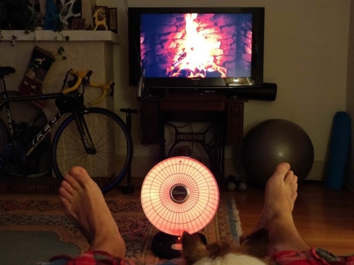 The warmth of a LED ... fireplace!