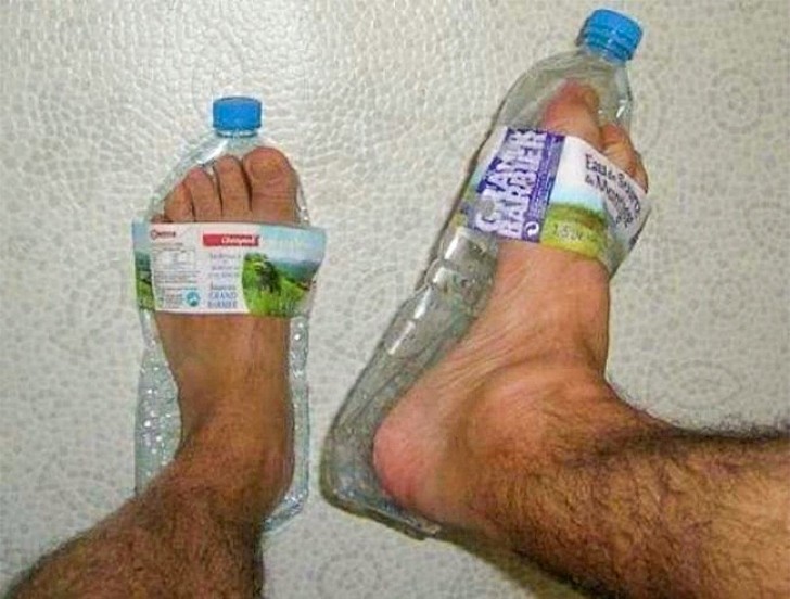 Nieuwe waterdichte slippers.
