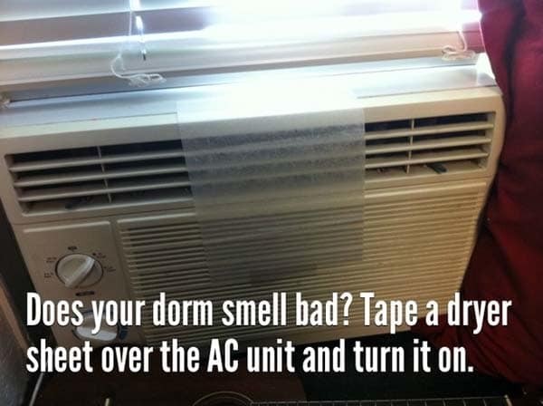 Le climatiseur émet-il une mauvaise odeur ? Fixez des feuilles parfumées au niveau de la ventilation.