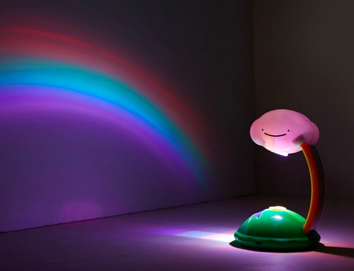 Avez-vous déjà vu une lampe projetant un arc-en-ciel ?