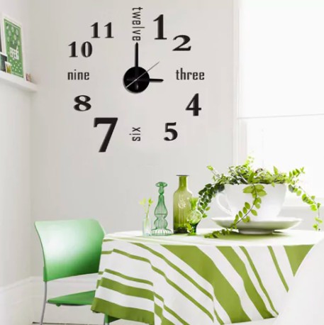 Do you have an empty wall, but you do not know how to decorate it? An adhesive clock can be a good idea.