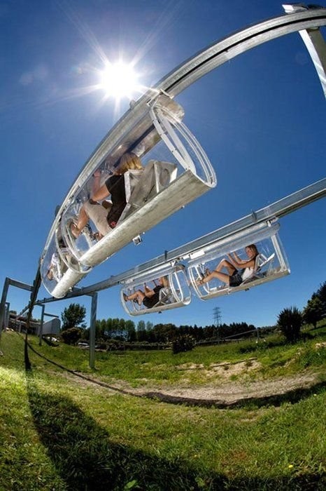 2. Vous pouvez vous lancer dans un monorail futuriste en Nouvelle-Zélande.