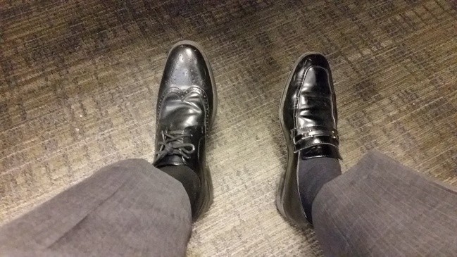 24. When you realize, after many hours at the office, that you are wearing different shoes ...