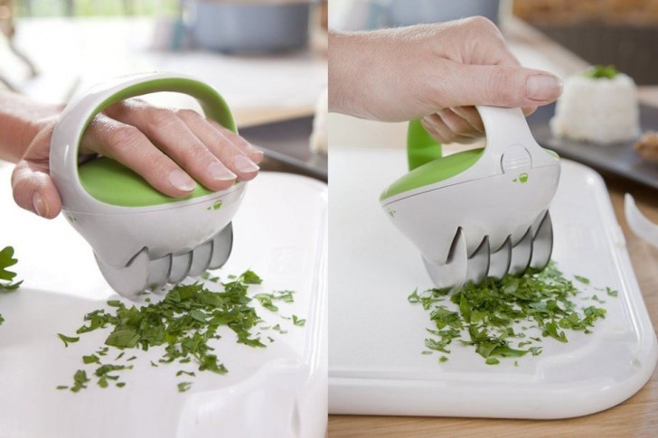 1. An easy-to-handle herb mincer.