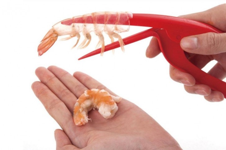 10. A tool to clean shrimp quickly.