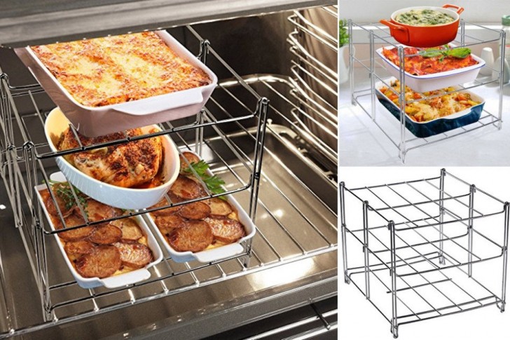 9. A multilayer grid that allows you to increase the number of cooking trays that you can insert simultaneously in the oven.