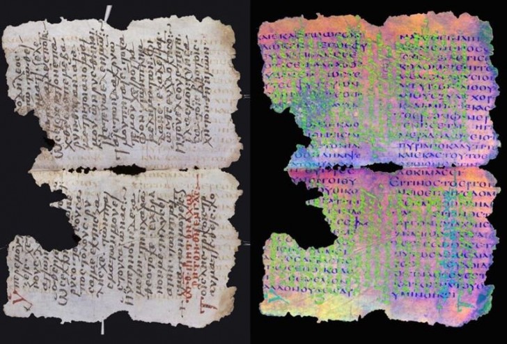Gli esperti, attraverso l'utilizzo di tecnologie moderne, sono stati in grado mettere in luce le scritture più recenti così come quelle più antiche che i monaci tentarono di cancellare.