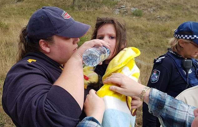 The dog immediately led the woman to the exact spot where the child was.