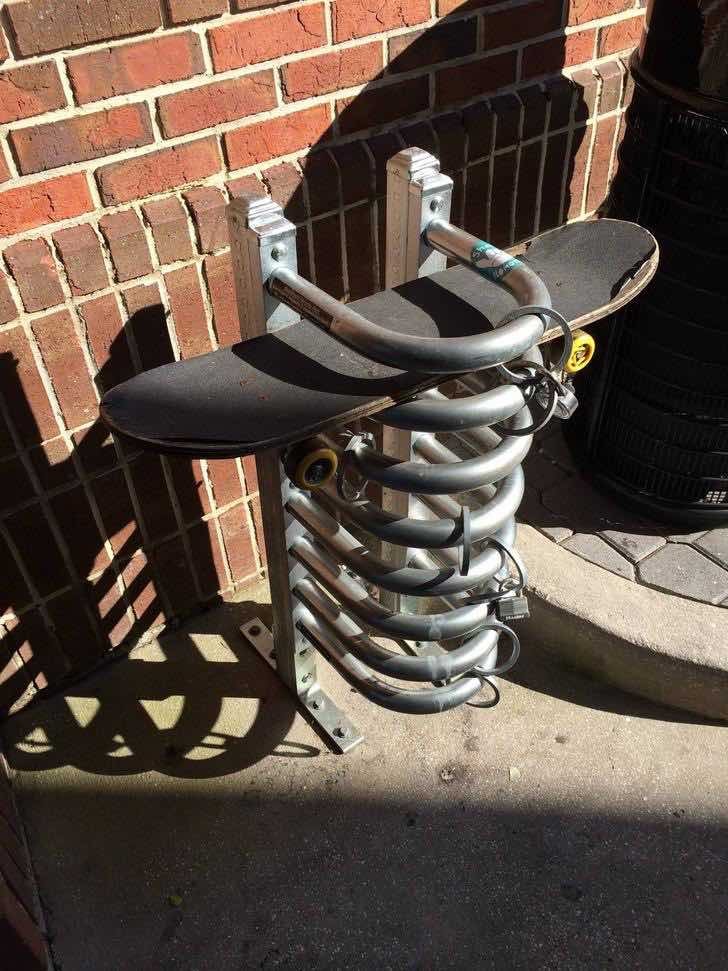 Parcheggio per skateboard.