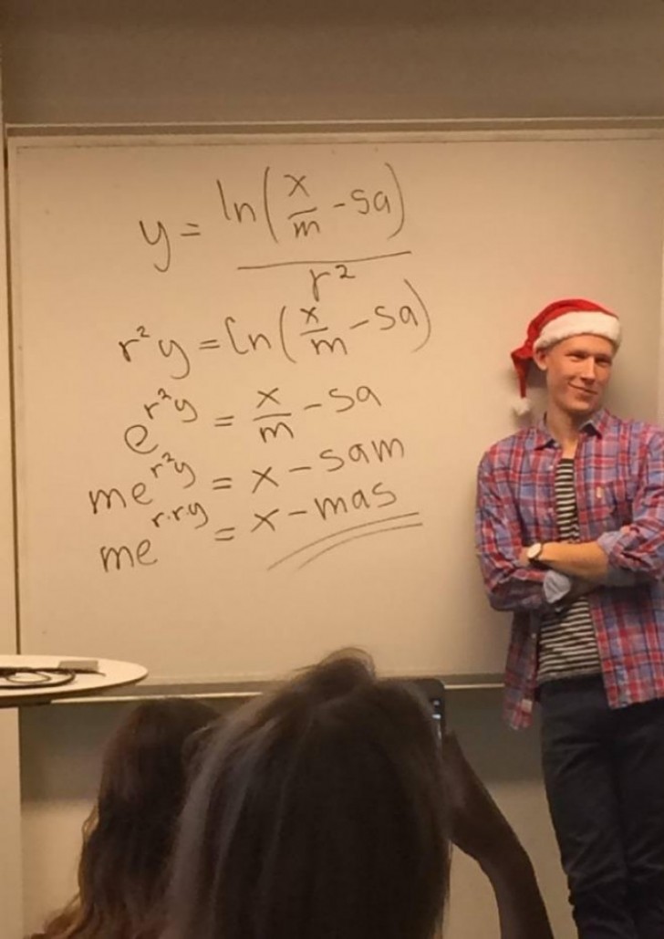 Piccolo problema matematico da risolvere durante le vacanze natalizie, chiaramente.