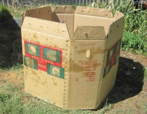 4. Per gli amanti del semplice, ecco come riutilizzare un vecchio scatolone.