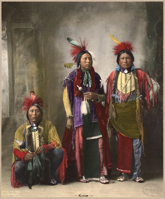 Alcuni membri della tribù Kiowa - 1898.