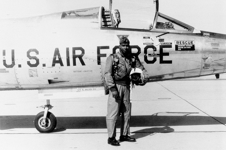 Robert Lawrence, der erste farbige Astronaut, Juni 1967.