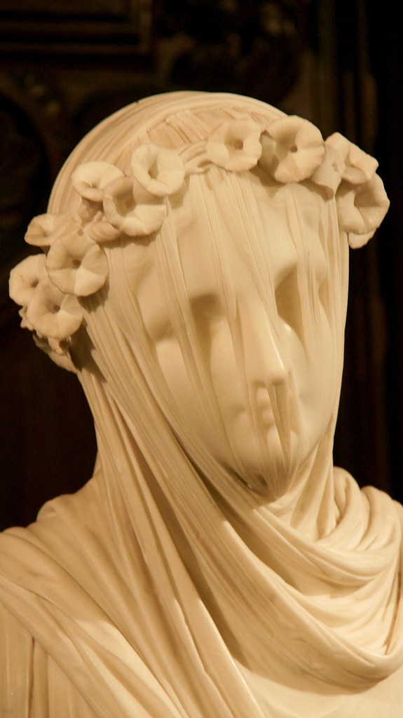 1. "De gesluierde Vestaalse Maagd" door Raffaele Monti (halverwege de 19e eeuw)