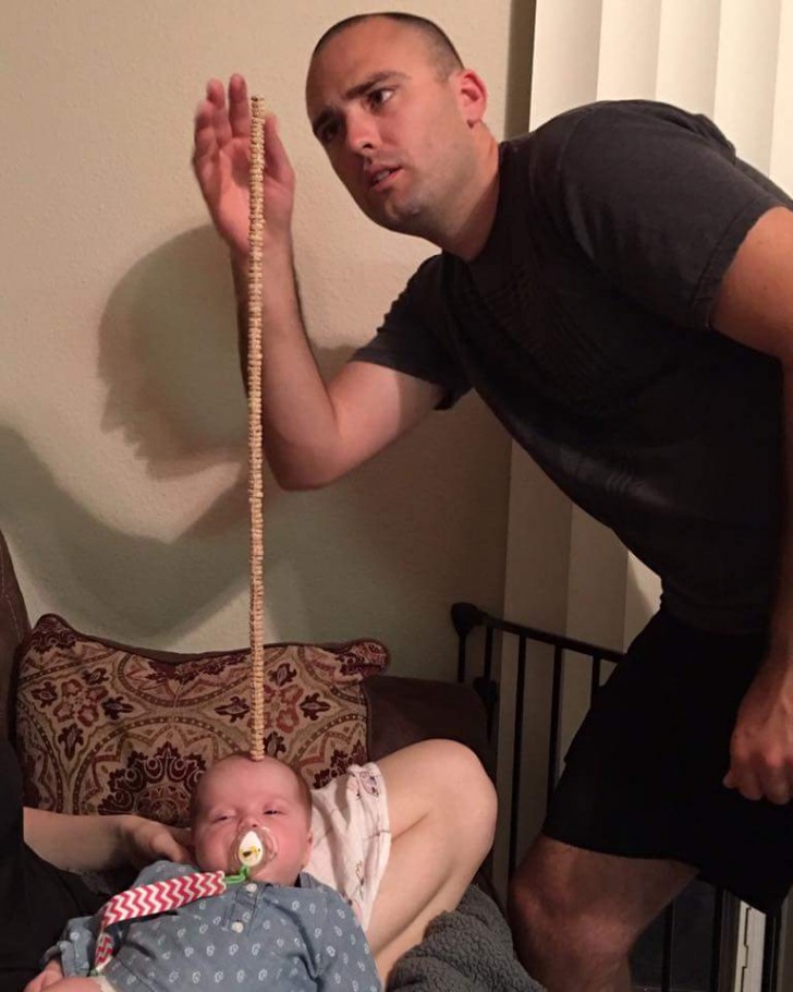 "Here's what happens when I leave my baby daughter with my husband ..."