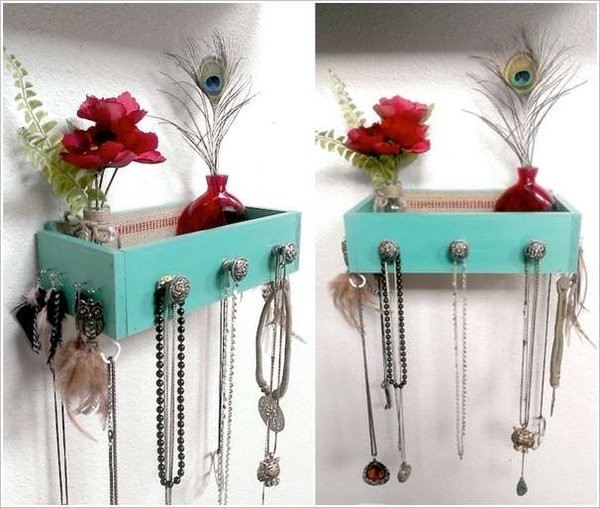 10. Add some more knobs and make a beautiful object-holder like this.