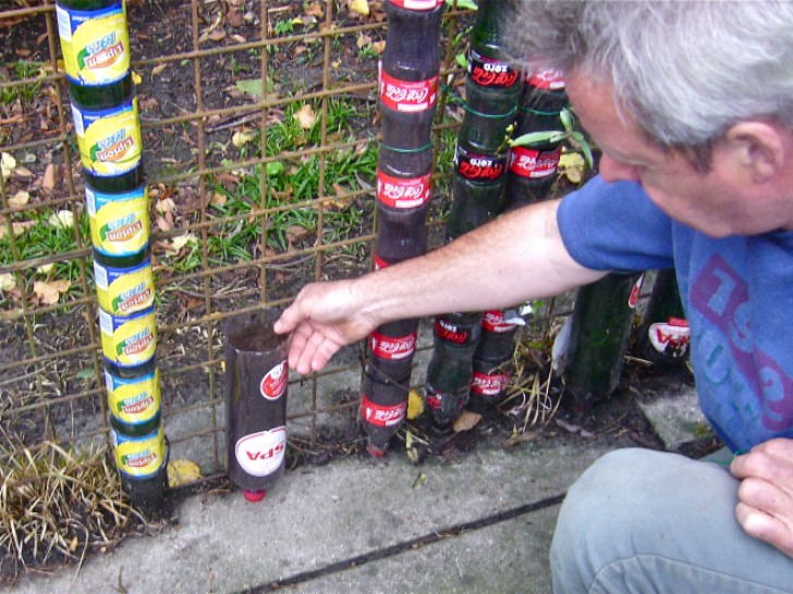 4. Fixe na base do ponto onde você quer realizar a sua torre.