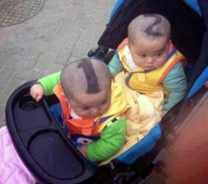 Twins? Distinguish them by their haircuts!