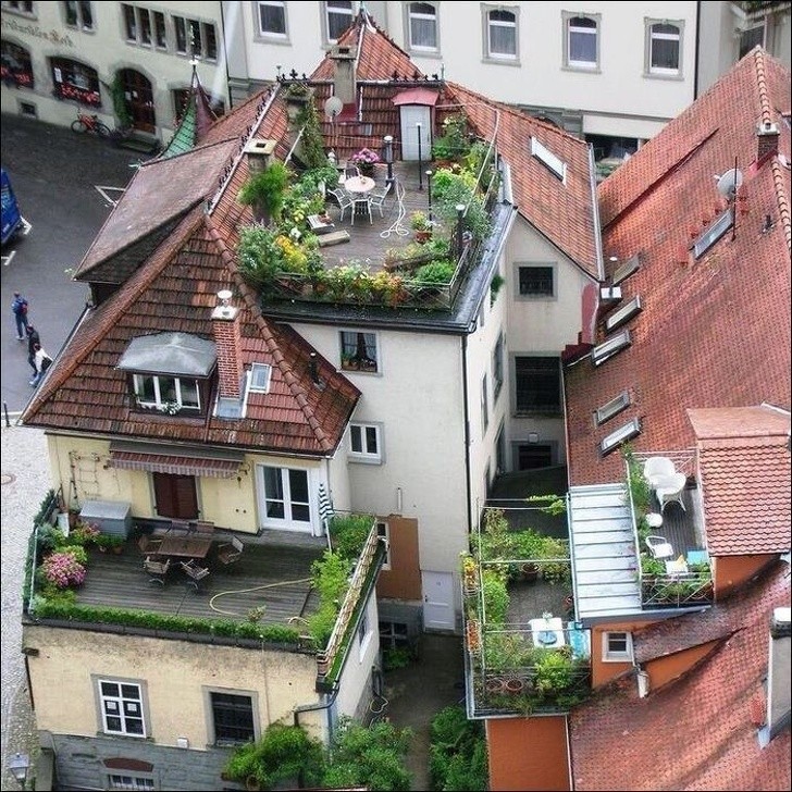 Wenn das Dach deines Hauses wie geschaffen für eine Terrasse ist.
