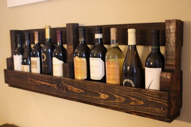 1. A way to display bottles of wine.