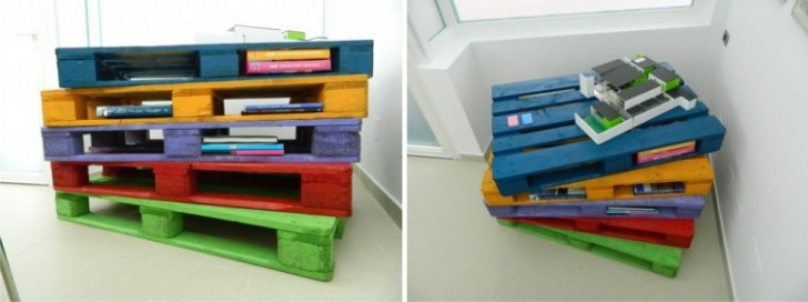 8. Bookshelves in five minutes.