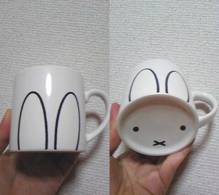 5. Una tazza-coniglio semplicissima da realizzare!