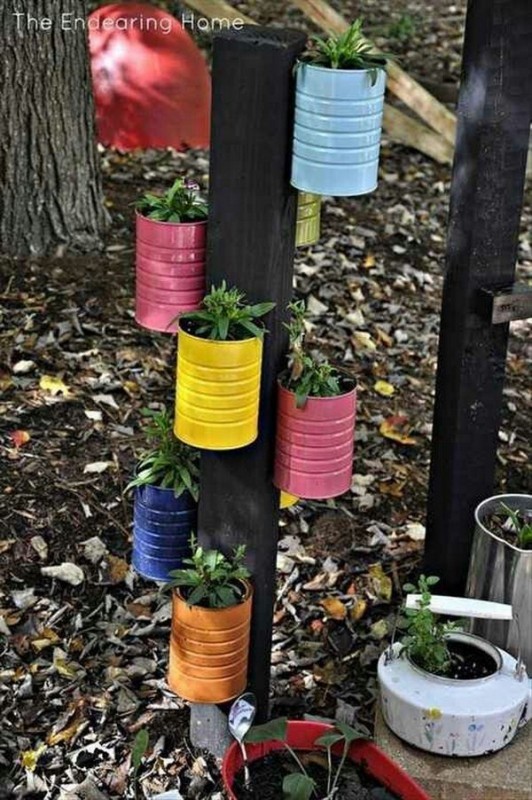 8. Let's not forget about the applications for tin cans in the garden!