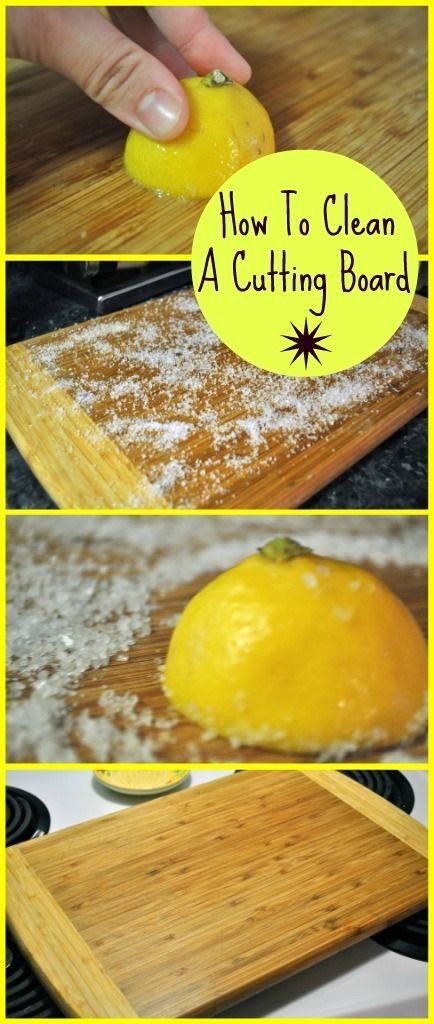 5. Nettoyez la planche à découper avec du sel et du citron pour empêcher le bois d'absorber les produits chimiques.