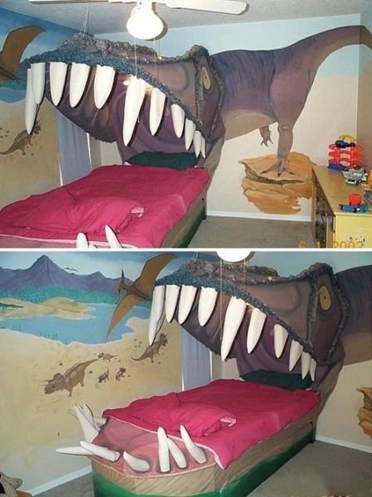 10. Su hijo ama mucho los dinosaurios, no se si se nota