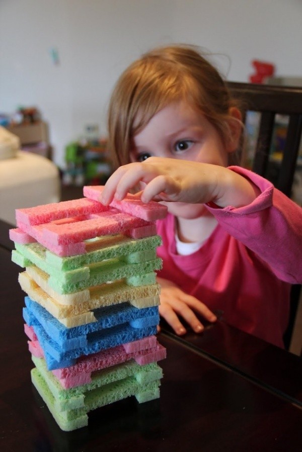 1. Tower of sponges.