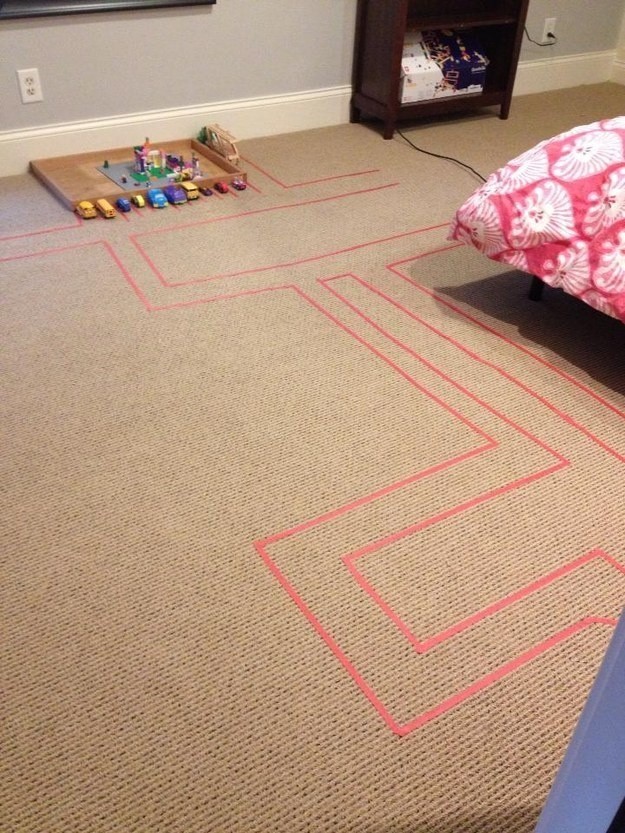 2. A toy race car track