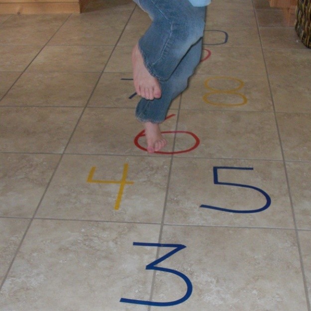  4. Indoor Hopscotch