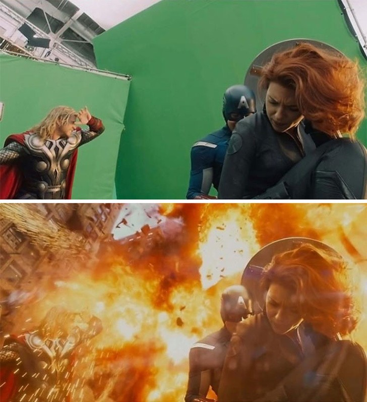 En wat vind je van deze explosie in de film Avengers? Indrukwekkend!