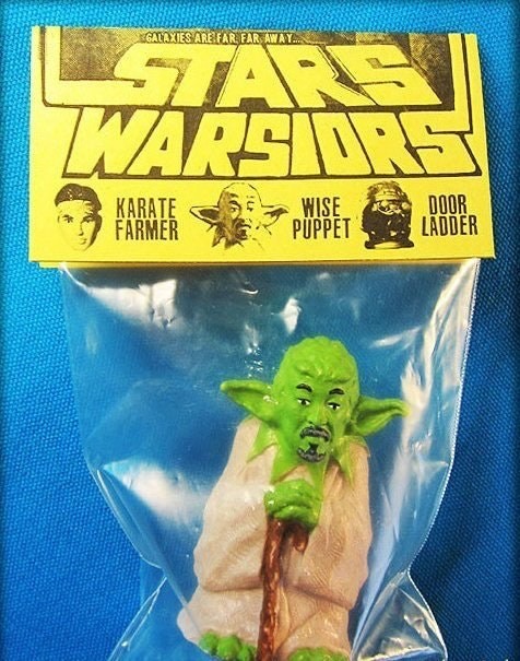 A figure of Yoda in karate version ... Whose idea was this?