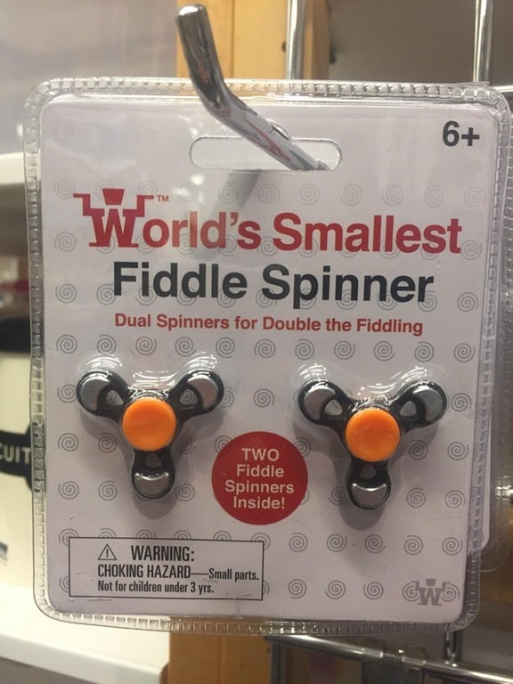 From fidget spinner to fiddle spinner 