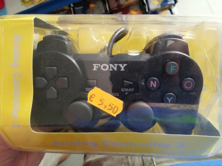 Conoscete i joystick marca Fony?