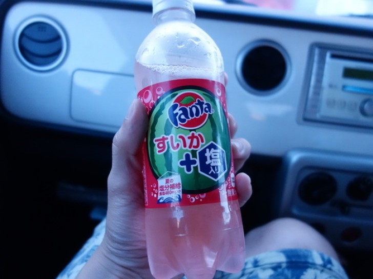 Fanta's Salty Watermelon flavor ... available only In Japan!