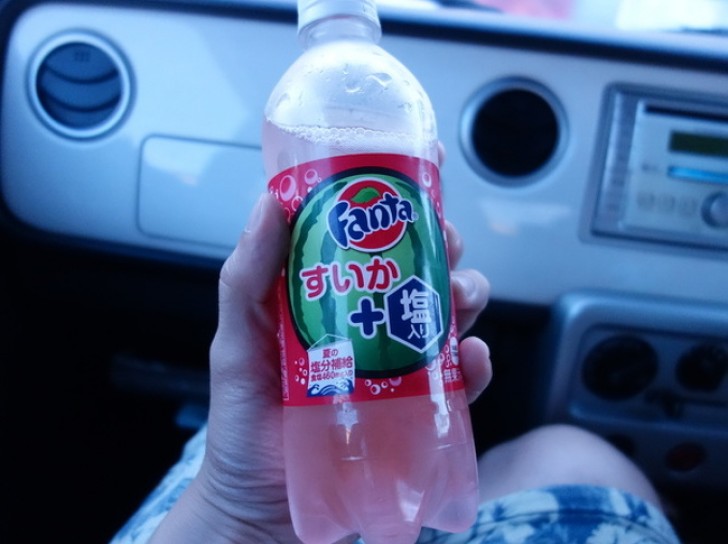 Fanta mit dem Geschmack von Wassermelone ... In Japan haben sie auch diese!