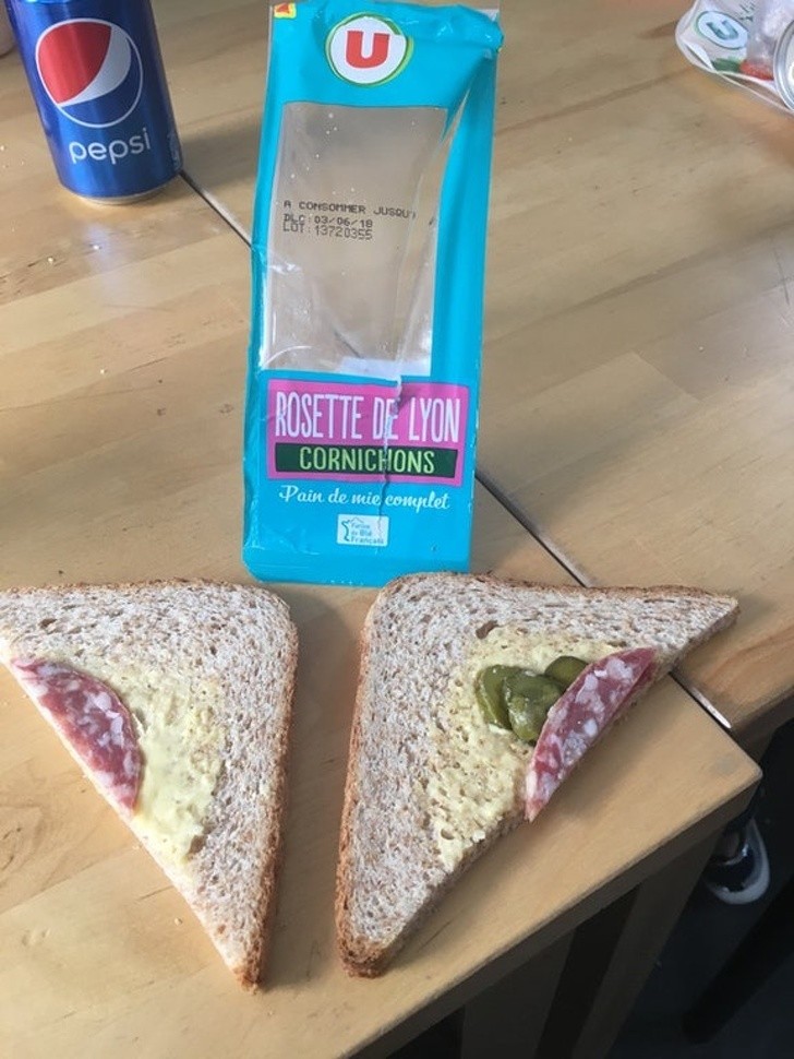 "Wie deze sandwich heeft gemaakt verdient het om er elke dag zo één te eten".