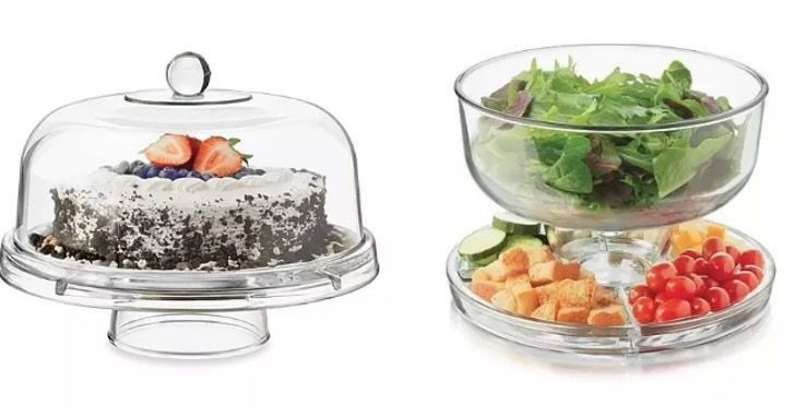 6. Couvercle multifonction pour gâteaux, salades et fruits.