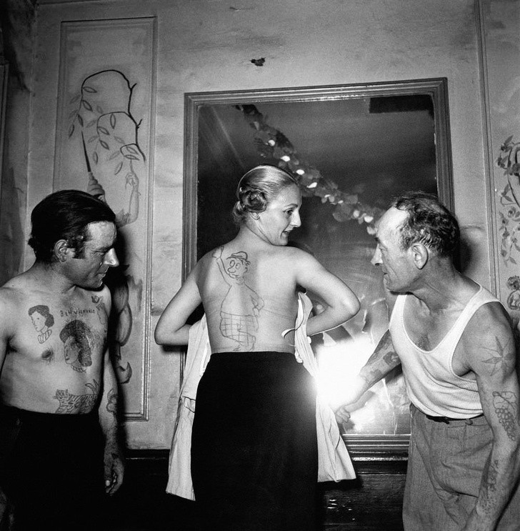 4. Tattoo-Wettbewerb, Frankreich, 1950.