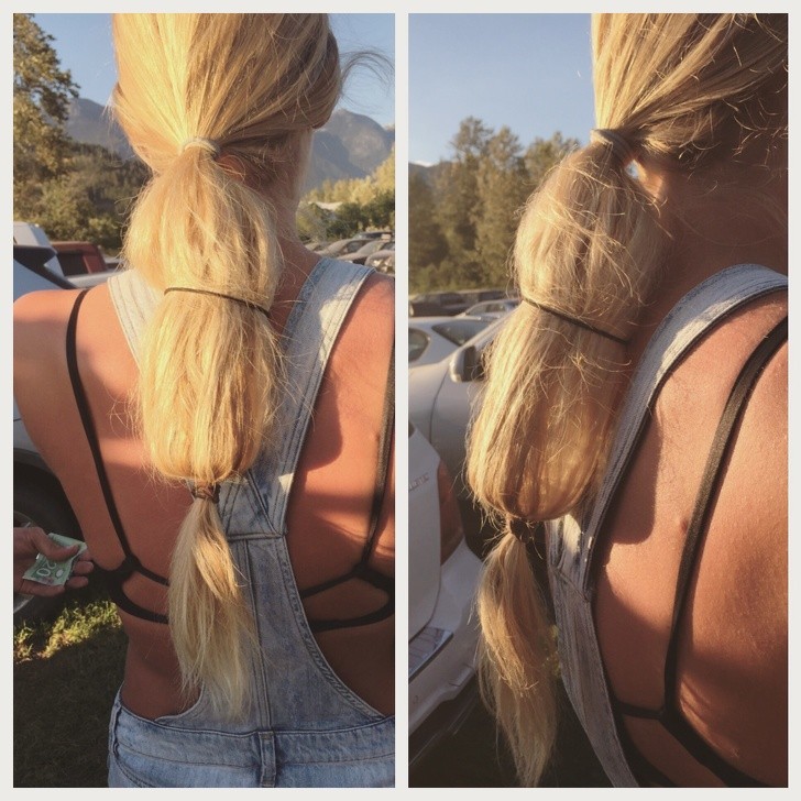 Here's how to get a massive ponytail ... With a plastic bottle.