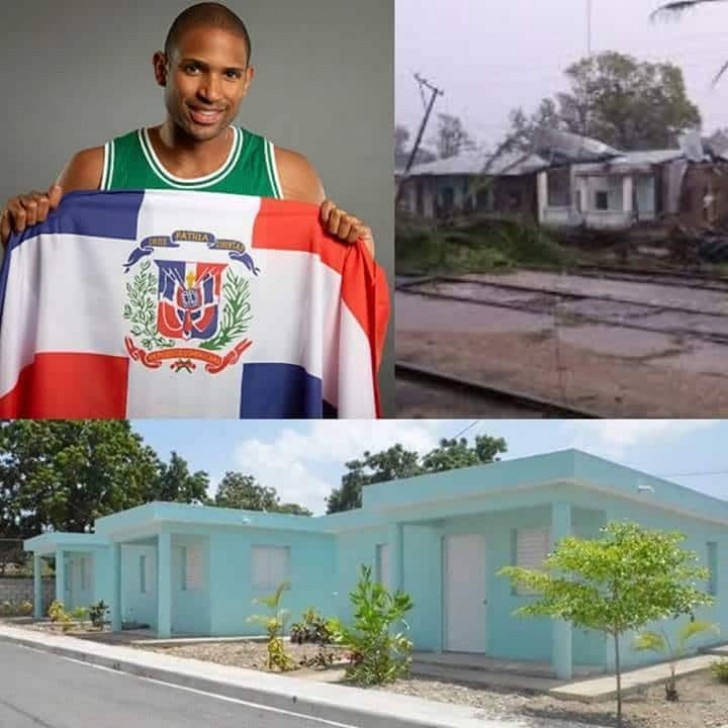 De basketbalspeler die 13 huizen heeft laten bouwen voor zijn Puerto Ricaanse landgenoten na de orkaan in september 2017.