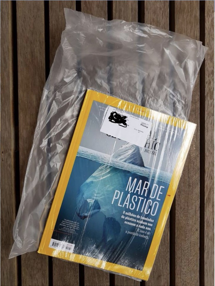 1. A study about the pollution caused by plastic waste was mailed in two plastic wrappers!