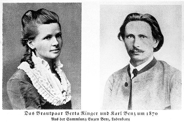 Bertha Ringer sposò quello che oggi viene considerato l'inventore delle automobili: l'ingegnere tedesco Karl Benz.